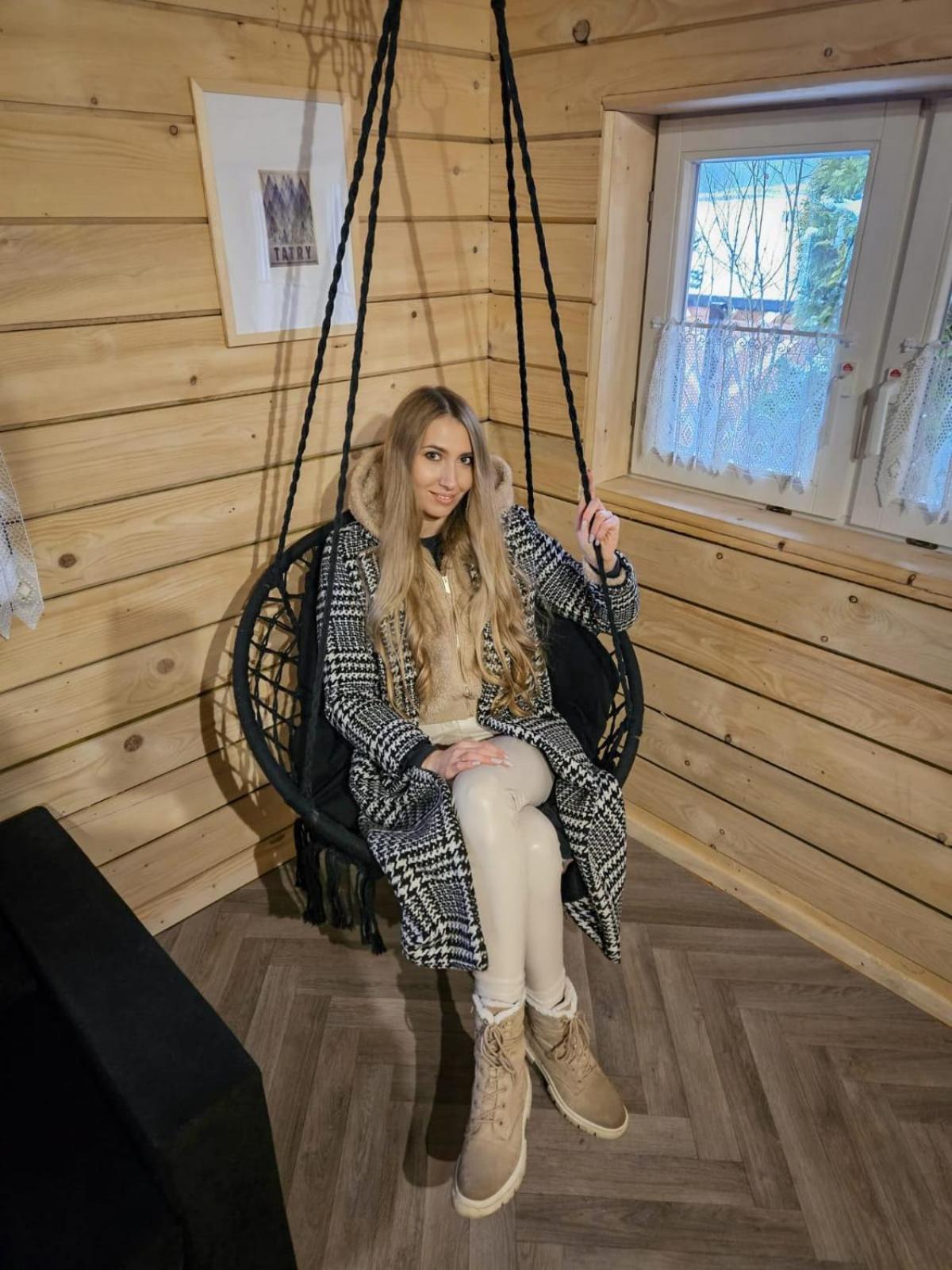 Domek Drewniany Szafran Witów Kültér fotó
